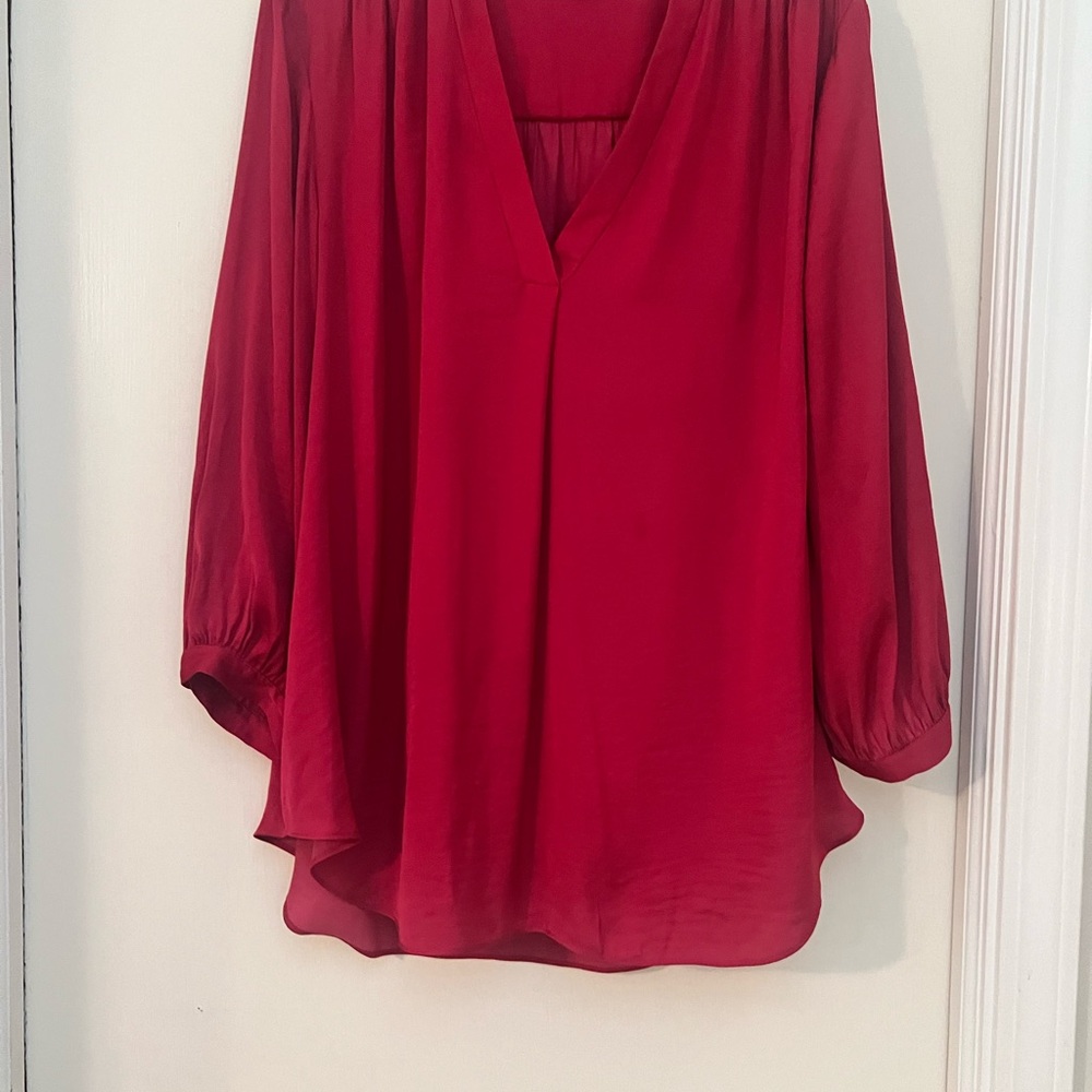 2X BLOUSE  IN WINE